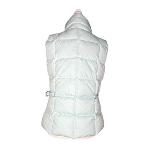 Eddie Bauer Goose Down Puffer Vest Light Blue Jacket Women's Size Small - Picture 3 of 13